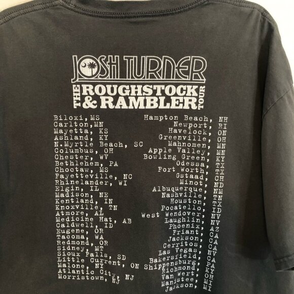 Josh Turner  Grey Concert- Shirt Mens XLG - Picture 8 of 10